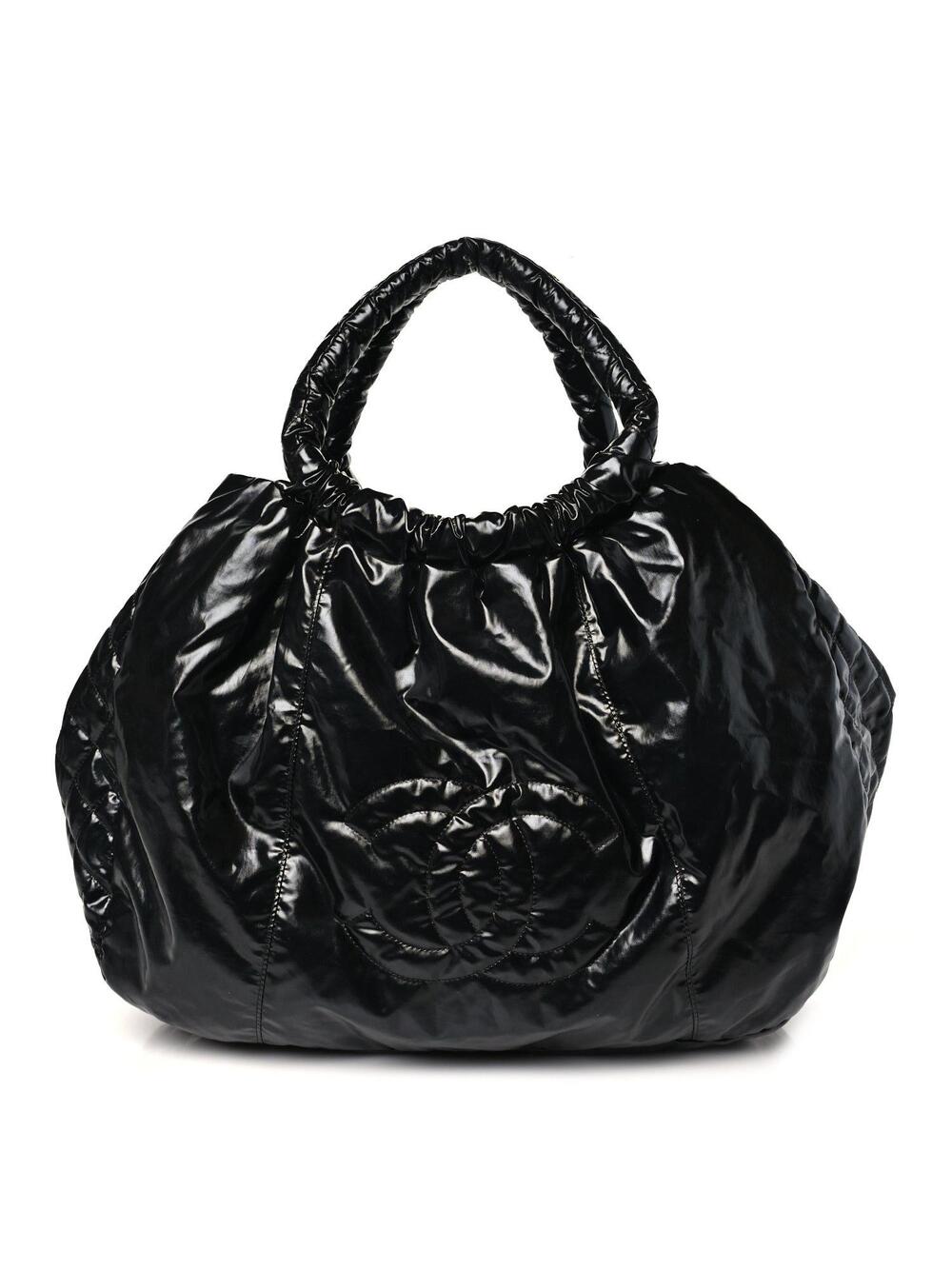 Chanel Nylon Quilted Cabas Black #378368C17B
